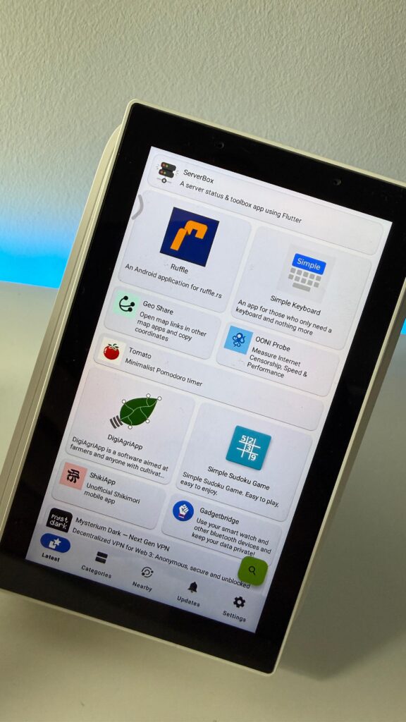 NS Panel Pro com F-Droid